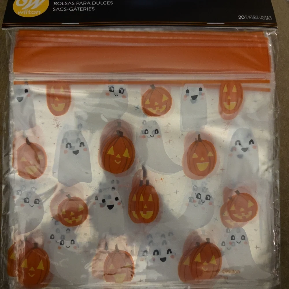 Wilton Halloween Bags with Orange and Black Design